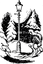 Иллюстрация к книге — Лев, Колдунья и Платяной шкаф [Lion-Witch-and-Wardrobe-02.jpg]