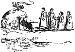 Иллюстрация к книге — Лев, Колдунья и Платяной шкаф [Lion-Witch-and-Wardrobe-17.jpg]