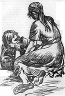 Иллюстрация к книге — Матерь Человеческая [_5mariya_okolo_nem__soldata.png]