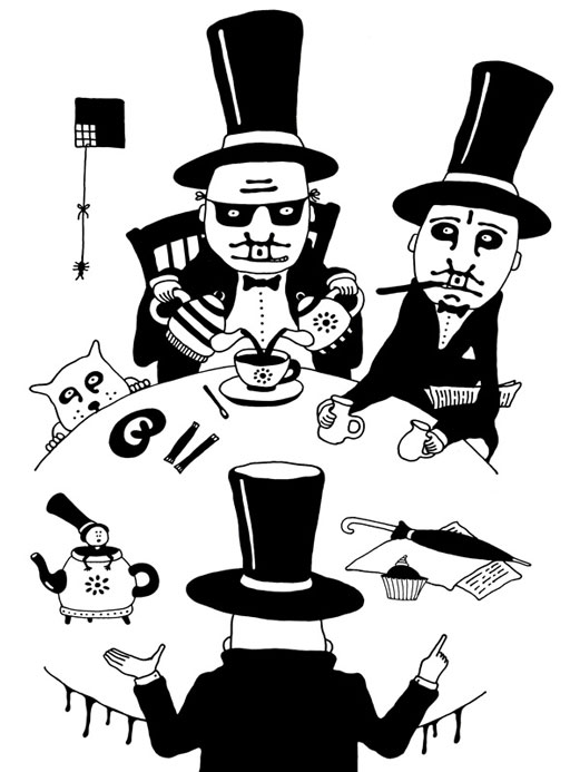 Иллюстрация к книге — Трое из Блумсбери, не считая кота и кренделя [i_006.jpg]