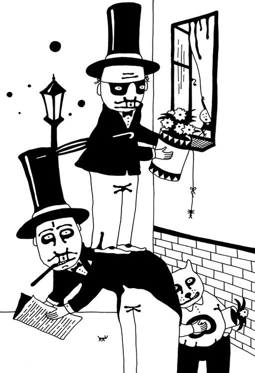 Иллюстрация к книге — Трое из Блумсбери, не считая кота и кренделя [i_064.jpg]