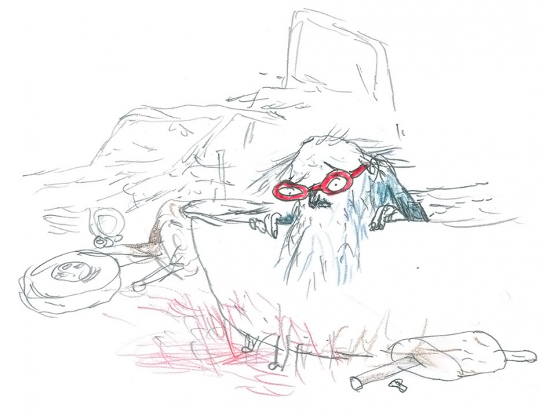 Иллюстрация к книге — Доктор Проктор и его машина времени [i_032.jpg]