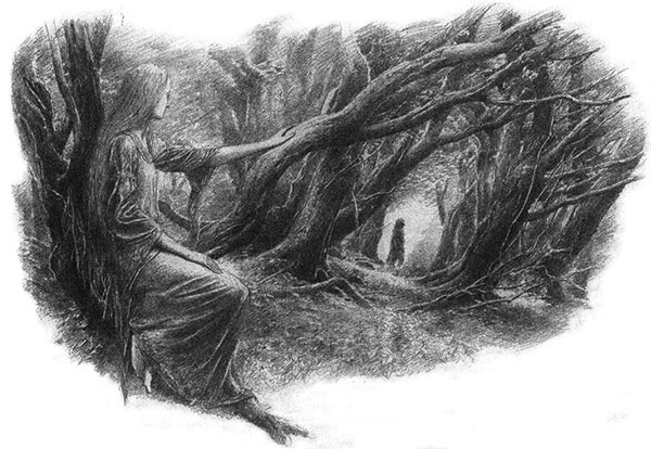 Иллюстрация к книге — Дети Хурина [alan_lee_thechildrenofhurin_bw_06_lite.jpg]