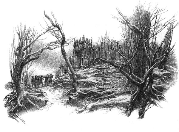 Иллюстрация к книге — Дети Хурина [alan_lee_thechildrenofhurin_bw_18_lite.jpg]