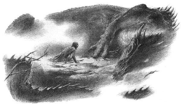 Иллюстрация к книге — Дети Хурина [alan_lee_thechildrenofhurin_bw_24_lite.jpg]