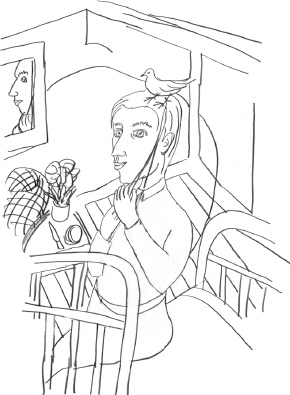 Иллюстрация к книге — С птицей на голове [i_002.jpg]