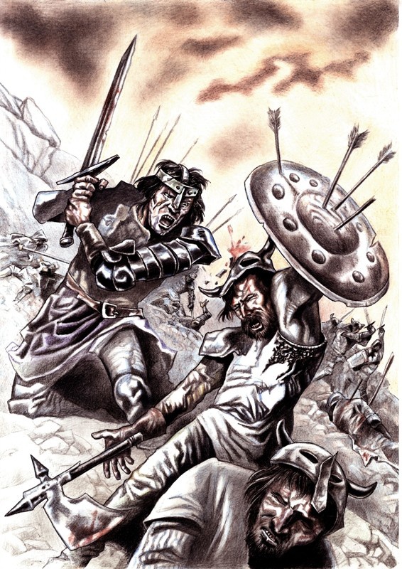 Иллюстрация к книге — Стальной рассвет. Пески забвения [srajenie.jpg]