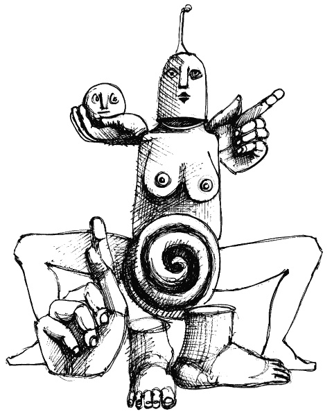 Иллюстрация к книге — У самого синего моря. Итальянский дневник [statua.jpg]