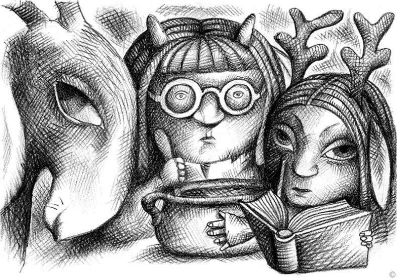 Иллюстрация к книге — Девочка, которая провалилась в Волшебное Подземелье и утащила с собой Развеселье [i_004.jpg]