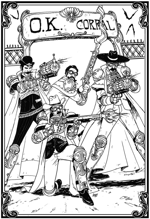 Иллюстрация к книге — Пистолет для мертвеца [corral.jpg]