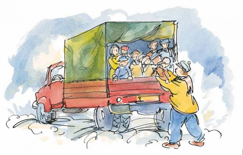 Иллюстрация к книге — Папа, мама, бабушка, восемь детей и грузовик [i_106.jpg]