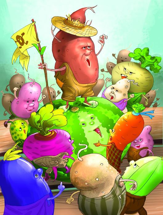 Иллюстрация к книге — Про Огуречика и Помидорика [_055.jpg]