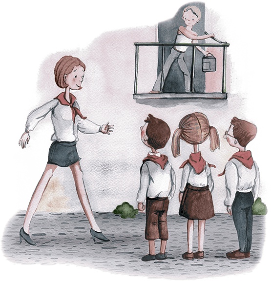 Иллюстрация к книге — Большая маленькая девочка. История седьмая. Грустный радостный праздник [i_016.jpg]