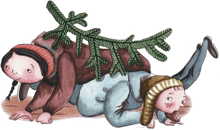 Иллюстрация к книге — Большая маленькая девочка. История седьмая. Грустный радостный праздник [i_026.jpg]