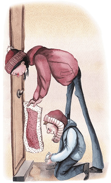 Иллюстрация к книге — Большая маленькая девочка. История восьмая. Дело о клетчатой сумке [i_037.jpg]