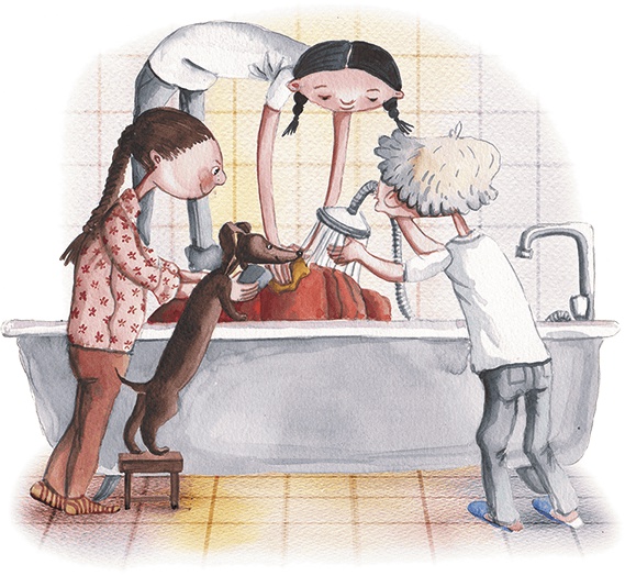 Иллюстрация к книге — Большая маленькая девочка. История шестая. Тыквандо [i_029.jpg]