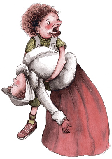 Иллюстрация к книге — Большая маленькая девочка. История третья. Вышел зайчик погулять [i_028.jpg]