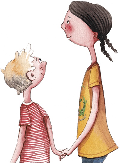 Иллюстрация к книге — Большая маленькая девочка. История третья. Вышел зайчик погулять [i_034.jpg]