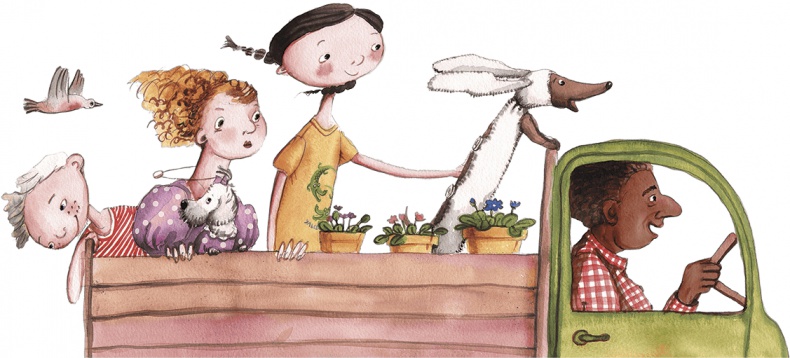 Иллюстрация к книге — Большая маленькая девочка. История третья. Вышел зайчик погулять [i_036.jpg]