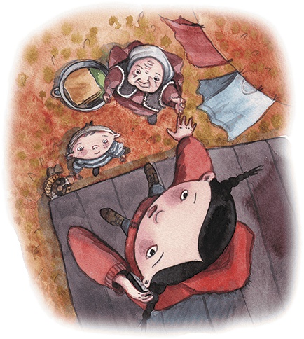 Иллюстрация к книге — Большая маленькая девочка. История пятая. Сто один способ заблудиться в лесу [i_031.jpg]