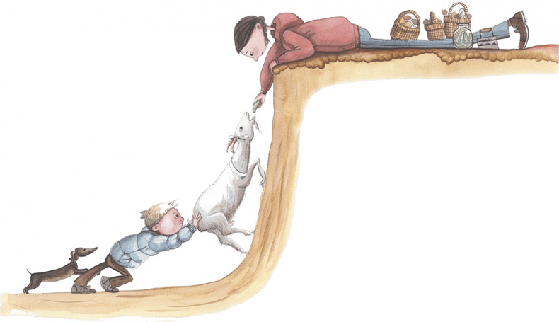 Иллюстрация к книге — Большая маленькая девочка. История пятая. Сто один способ заблудиться в лесу [i_040.jpg]