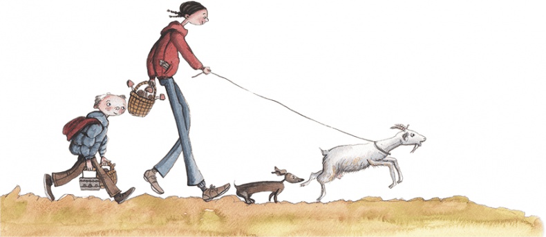 Иллюстрация к книге — Большая маленькая девочка. История пятая. Сто один способ заблудиться в лесу [i_041.jpg]