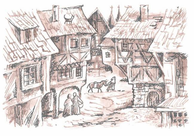 Иллюстрация к книге — Кот Ланселот и золотой город. Старая английская история [i_004.jpg]