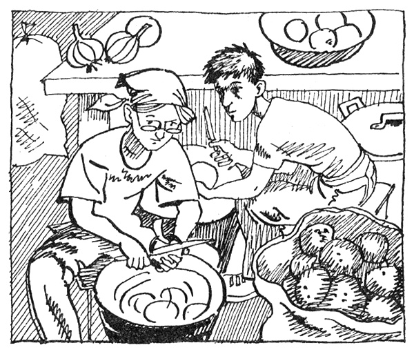 Иллюстрация к книге — Тайны Огонь-горы, или Полосатое лето [i_014.jpg]