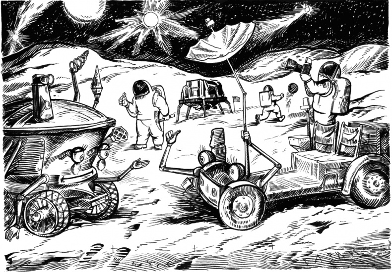 Иллюстрация к книге — Небесные механики [_130_131.jpg]