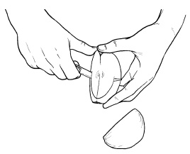 Иллюстрация к книге — Оригинальные украшения из овощей и фруктов [i_096.jpg]