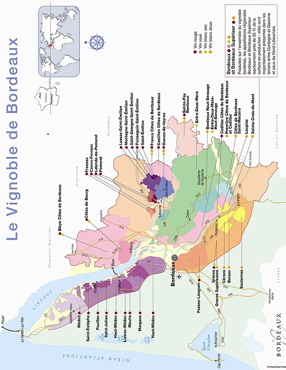 Иллюстрация к книге — Вина Бордо [Le.Vignoble.de.Bordeaux.jpg]