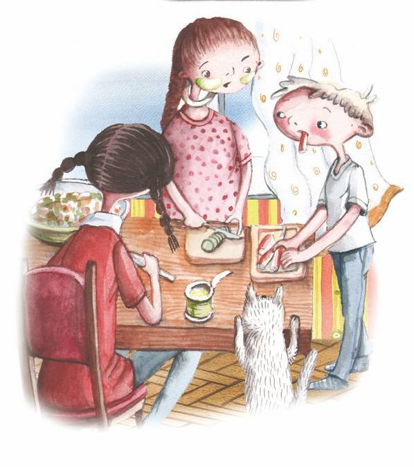 Иллюстрация к книге — Большая маленькая девочка. История десятая. Пушкин и компания [i_019.jpg]