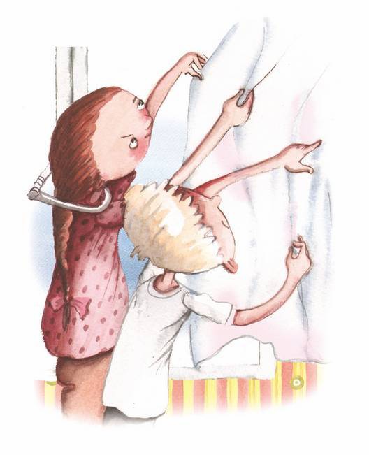 Иллюстрация к книге — Большая маленькая девочка. История десятая. Пушкин и компания [i_032.jpg]