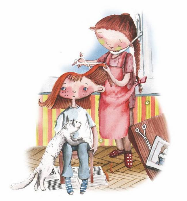 Иллюстрация к книге — Большая маленькая девочка. История десятая. Пушкин и компания [i_041.jpg]