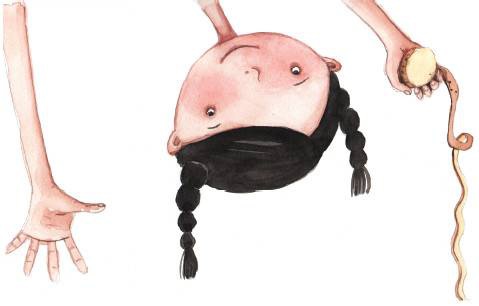 Иллюстрация к книге — Большая маленькая девочка. История одиннадцатая. Джинсы в горошек [i_002.jpg]