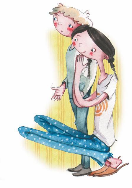 Иллюстрация к книге — Большая маленькая девочка. История одиннадцатая. Джинсы в горошек [i_008.jpg]