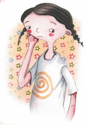 Иллюстрация к книге — Большая маленькая девочка. История одиннадцатая. Джинсы в горошек [i_013.jpg]