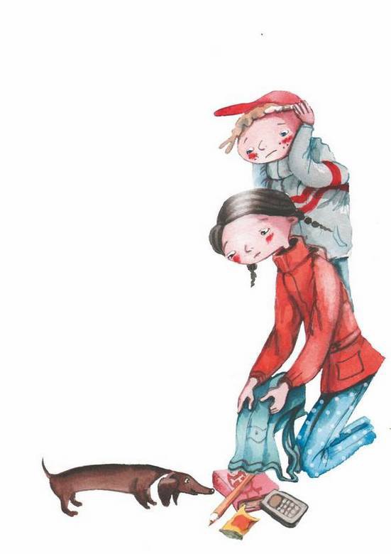 Иллюстрация к книге — Большая маленькая девочка. История одиннадцатая. Джинсы в горошек [i_022.jpg]