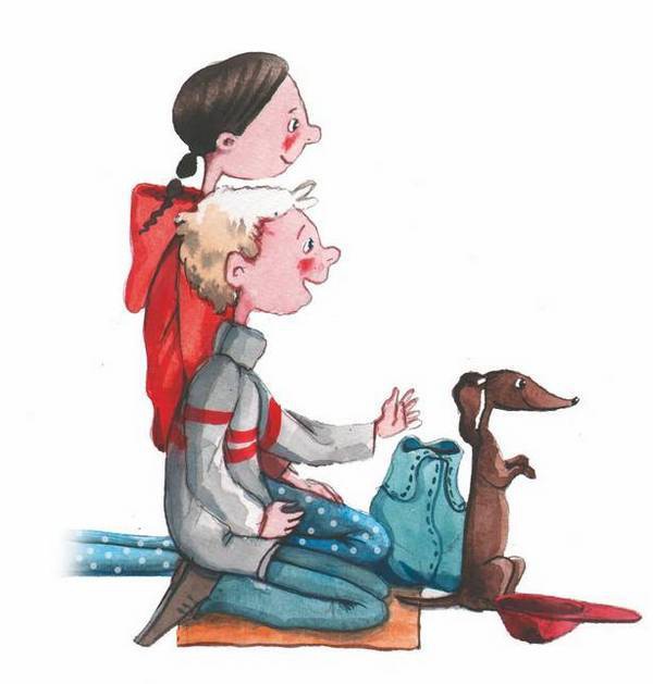 Иллюстрация к книге — Большая маленькая девочка. История одиннадцатая. Джинсы в горошек [i_028.jpg]