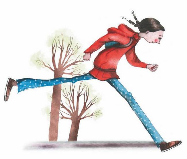 Иллюстрация к книге — Большая маленькая девочка. История одиннадцатая. Джинсы в горошек [i_031.jpg]