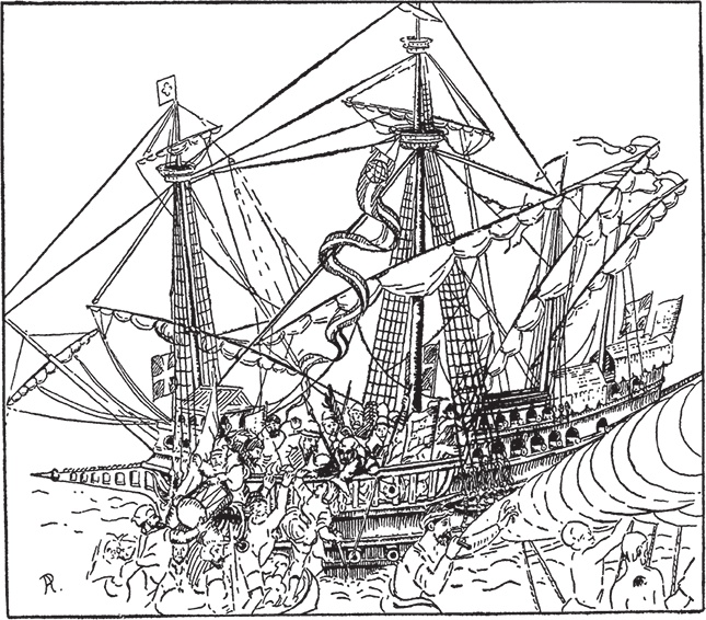 Иллюстрация к книге — Парусные корабли. История мореплавания и кораблестроения с древних времен до XIX века [i_081.jpg]