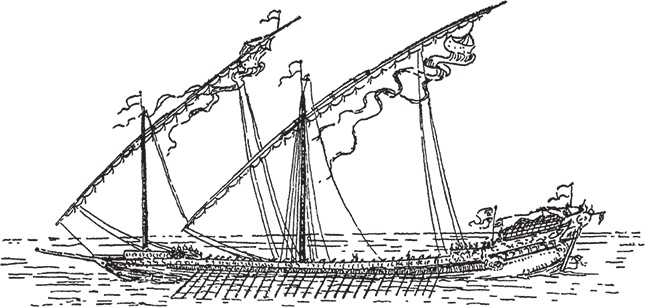Иллюстрация к книге — Парусные корабли. История мореплавания и кораблестроения с древних времен до XIX века [i_104.jpg]