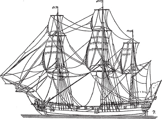Иллюстрация к книге — Парусные корабли. История мореплавания и кораблестроения с древних времен до XIX века [i_105.jpg]