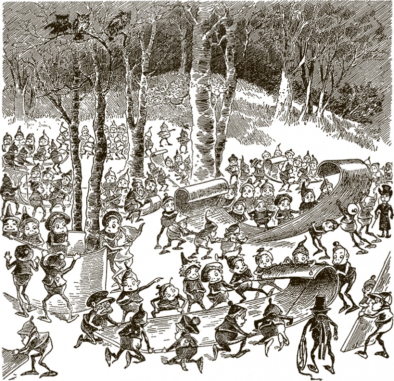 Иллюстрация к книге — Приключения Мурзилки и маленьких человечков [i_011.jpg]