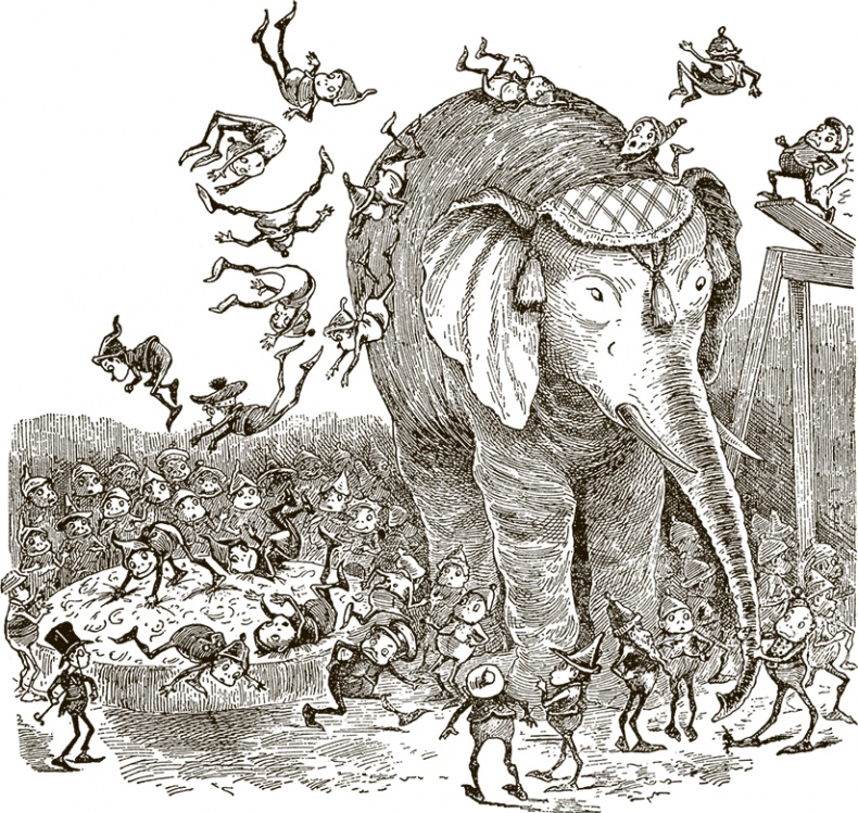 Иллюстрация к книге — Приключения Мурзилки и маленьких человечков [i_064.jpg]