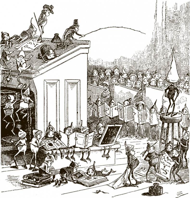 Иллюстрация к книге — Приключения Мурзилки и маленьких человечков [i_120.jpg]