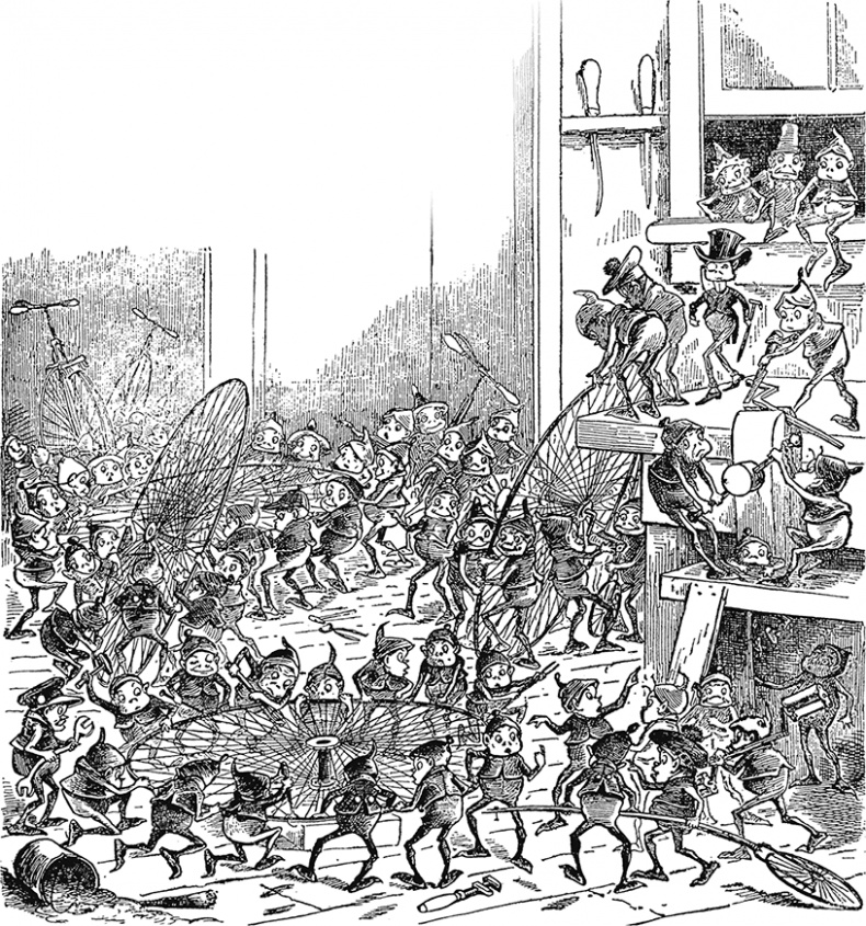 Иллюстрация к книге — Приключения Мурзилки и маленьких человечков [i_132.jpg]