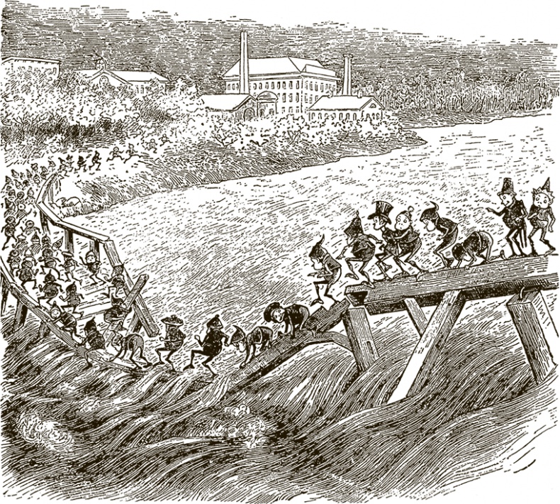 Иллюстрация к книге — Приключения Мурзилки и маленьких человечков [i_148.jpg]