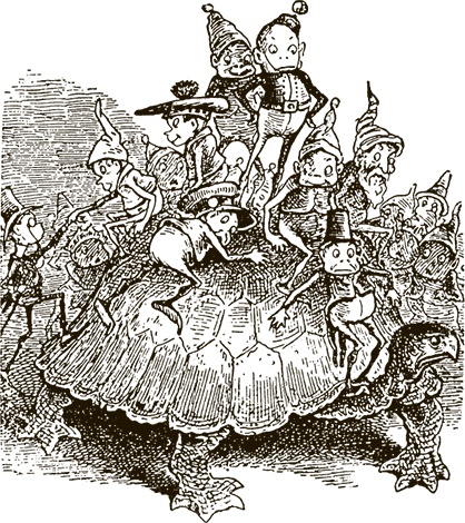 Иллюстрация к книге — Приключения Мурзилки и маленьких человечков [i_173.jpg]