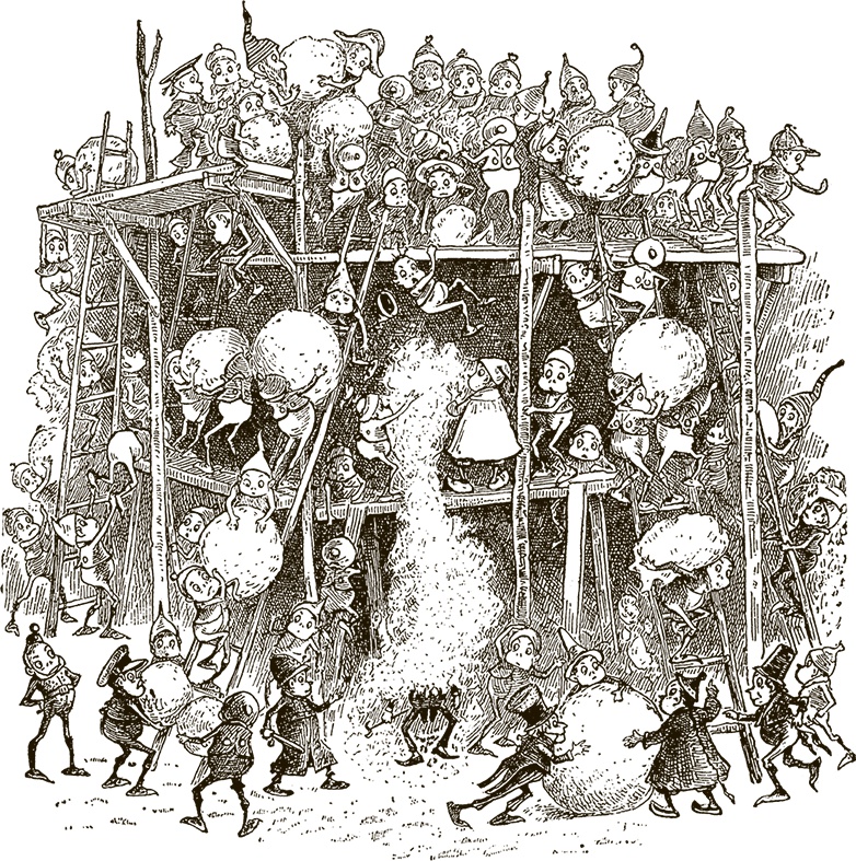 Иллюстрация к книге — Приключения Мурзилки и маленьких человечков [i_181.jpg]